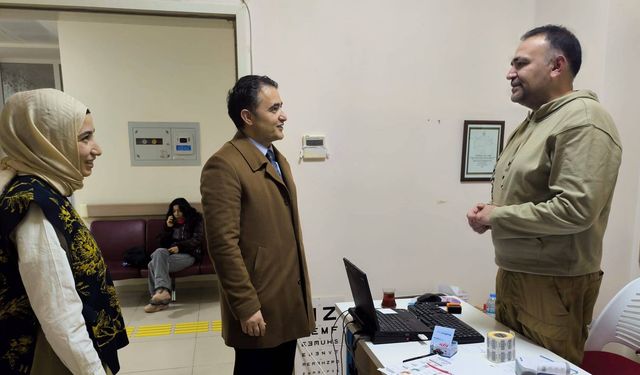 Kaymakam Bilici, hastane ziyaretinde sağlık çalışanlarını dinledi