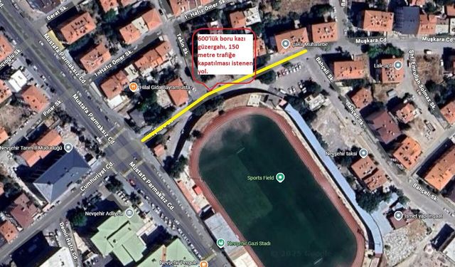 Nevşehir’de trafik düzenlemesi: Sürücülere alternatif güzergah uyarısı