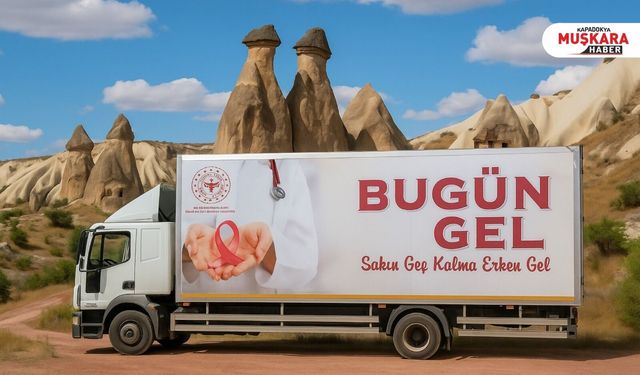 Avanos’ta Mobil Kanser Tarama Tırı yola çıktı