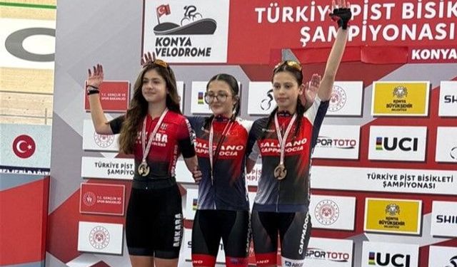 Nevşehirli sporcular pist bisikletinde 5 madalya kazandı