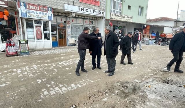 Avanos’ta kilit parke yol ve kaldırım çalışmaları incelendi