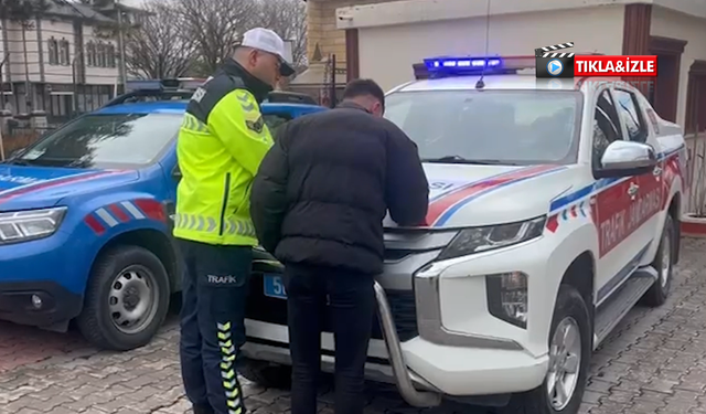 Jandarma sanal devriyede yakaladı: Trafikten men