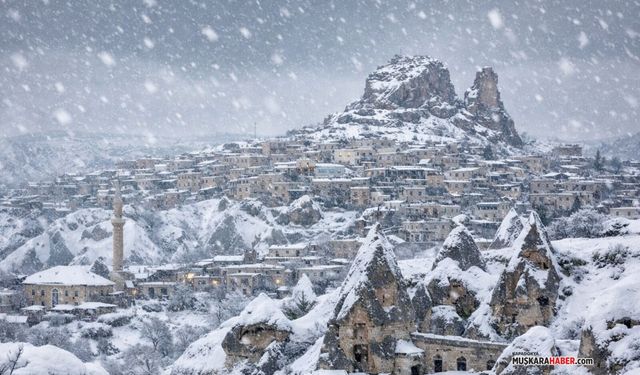 Nevşehir’de dondurucu soğuk! Sıcaklıklar eksiye düşüyor