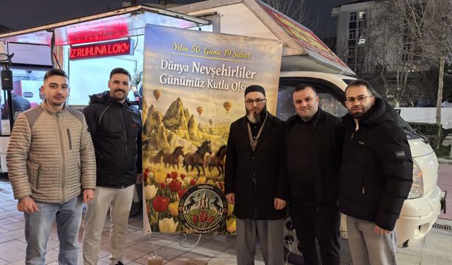 Nevşehirliler Tekirdağ’da birlik oldu: Ramazanda lokma dağıtıldı