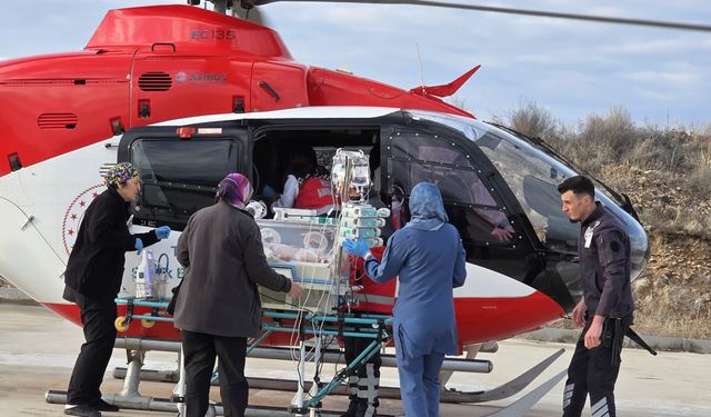 58 günlük bebek için hava ambulansı havalandı: Nevşehir’den Ankara’ya kritik sevk