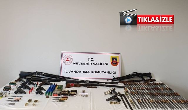 Jandarmadan Avanos’ta silah baskını: 6 tutuklama