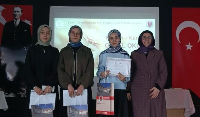 Genç Nida yarışmalarında büyük başarı:Dereceye girenler ödüllendirildi