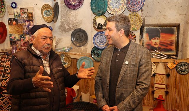 Alan Başkanı Aslanbay, Avanos’ta seramik ustalarıyla buluştu