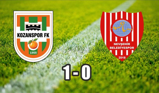 Nevşehir Belediyespor, Kozan’dan eli boş döndü