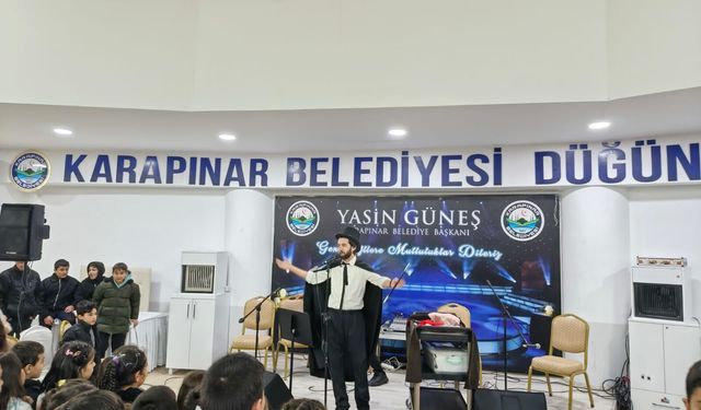Karapınar’da ramazan şenliği öğrencilerden büyük ilgi gördü