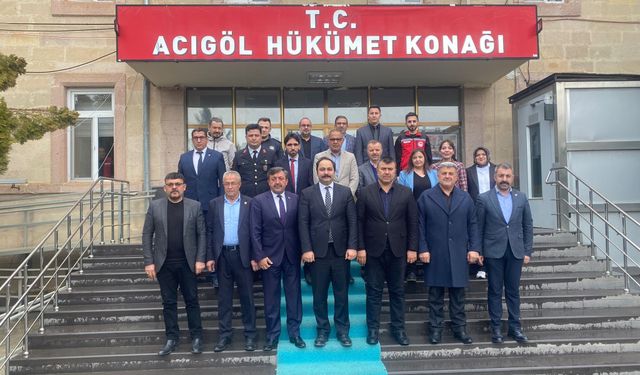 Acıgöl protokolü bayramda buluştu: Birlik mesajı verildi
