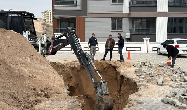 Nar beldesinde hızlı müdahale: Arıza kısa sürede giderildi