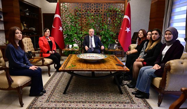 Kadın gazetecilerden Vali Fidan’a Kadınlar Günü ziyareti