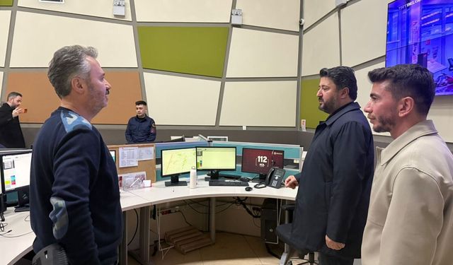 Milletvekili Çalışkan'dan Acil Çağrı Merkezi’ne moral ziyareti