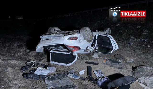 Kontrolden çıkan araç şarampole uçtu: 4 yaralı