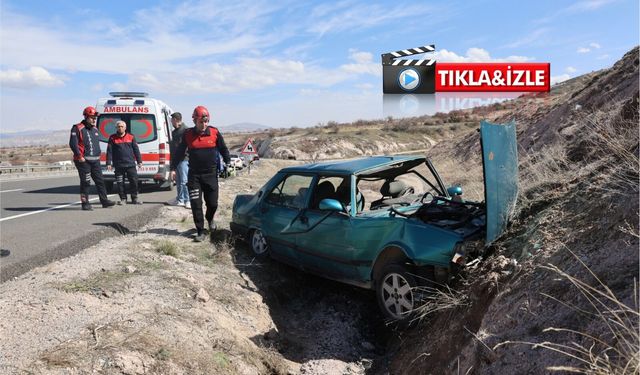 Kontrolden çıkan otomobil karşı şeride geçti: 1 yaralı