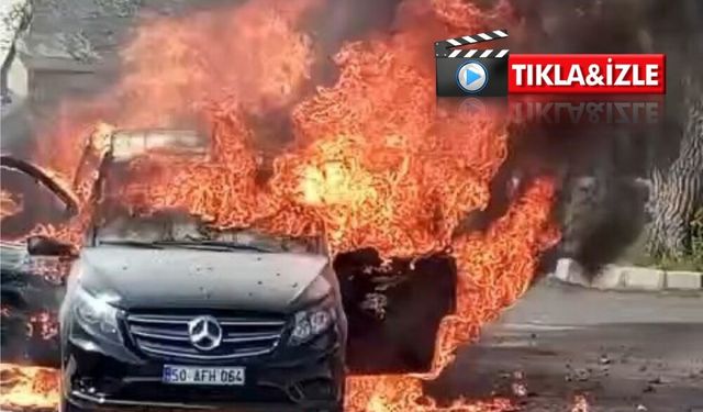 Avanos’ta araç yangını: Alevler 3 aracı sardı