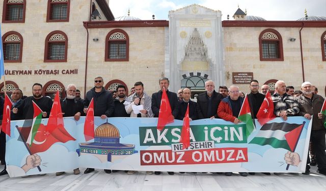 Nevşehir’de İsrail protestosu: Filistinli esirlere idam yasasına tepki