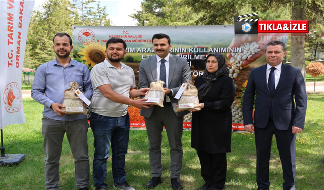 Nevşehir’de çiftçiye büyük destek: 22 ton tohumluk fasulye dağıtıldı