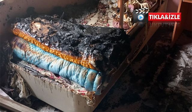 Nevşehir’de yıldırım düştü: Ev küle döndü