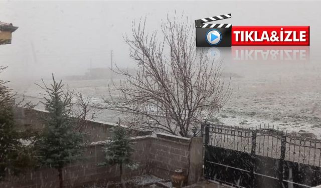 İlkbaharın ortasında Nevşehir'e kar sürprizi