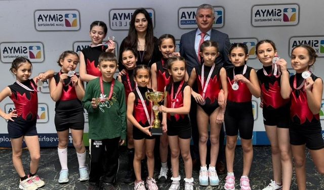 Jimnastik müsabakalarına Simya Koleji damgası