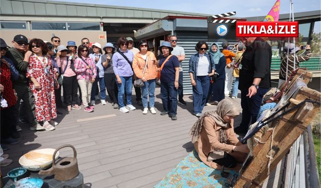 Kapadokya’da turistler halı dokuyup, çömlek yaptı