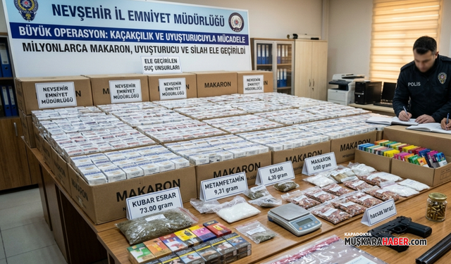 Nevşehir emniyetinden başarılı çalışma! Çok sayıda suç unsuru ele geçirildi