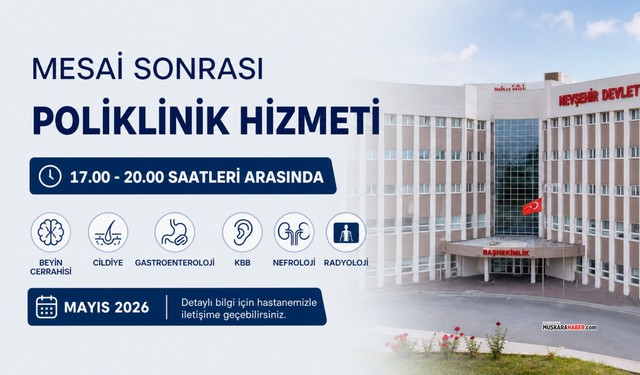 Nevşehir’de mesai sonrası poliklinik hizmeti sürüyor