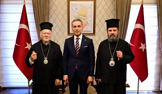 Fener Rum Patriği Bartholomeos’tan Vali Kök’e ziyaret