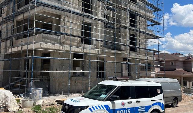 Nevşehir’de inşaatta korkutan kaza! İşçi merdiven boşluğuna düştü