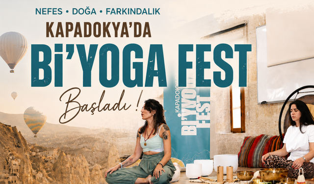 Kapadokya’da üç gün sürecek yoga festivali başladı