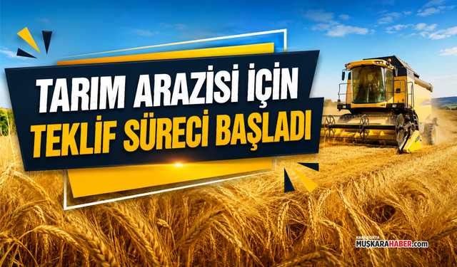 Alibey Yeri tarım arazisindeki arpa hasadı için teklifler alınacak