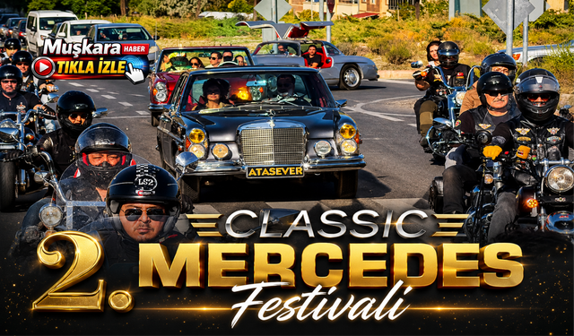 Kapadokya'da klasik mercedes rüzgarı! Ürgüp'teki festival binlerce kişiyi büyüledi