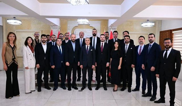 NESBİR heyeti ve NTSO adayı Ertaş’tan Vali Kök’e hayırlı olsun ziyareti