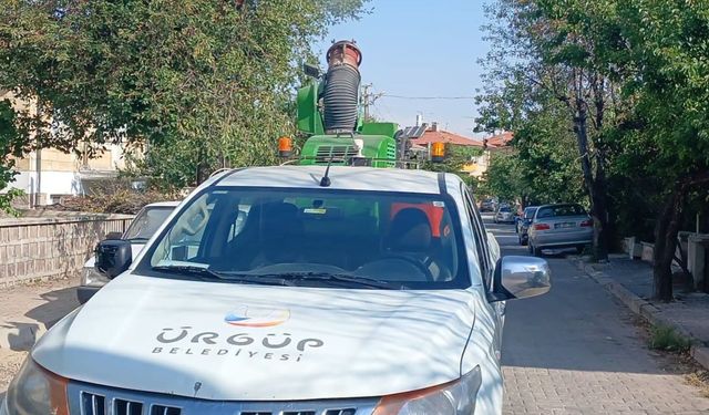 Ürgüp’te ilaçlama seferberliği: Ekipler 11 noktada çalışma yaptı