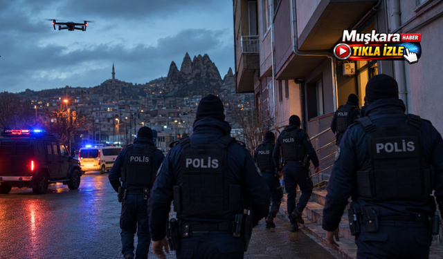 Nevşehir merkezli 7 ilde eş zamanlı baskın:5 tutuklama