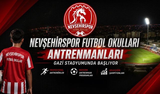 Nevşehir’de futbol tutkusu olan büyük fırsat! Futbol okulları başlıyor