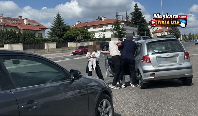 Nevşehir’de trafikte saldırı kamerada: Cezası ağır oldu