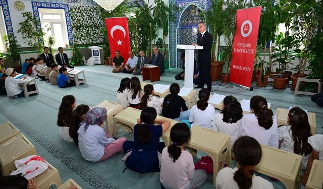 Nevşehir'de Yaz Kur’an Kursu açıldı: Çocuklar camiyi doldurdu