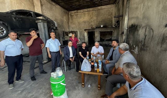 Lale Sanayi’deki yangın sonrası esnafa destek mesajı