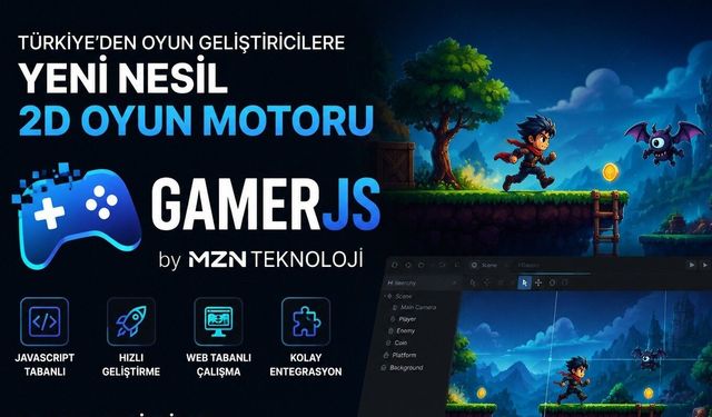 Türkiye’den oyun geliştiricilere yerli 2D motor: GamerJS