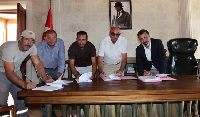 Ürgüp Belediyesinde kritik sözleşme tamamlandı