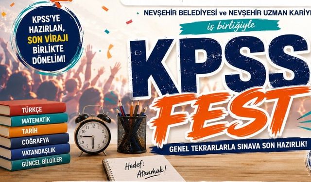 Nevşehir’de KPSS adaylarına büyük fırsat: Dersler tamamen ücretsiz