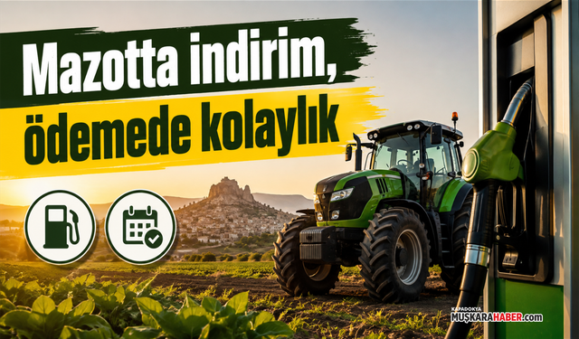 Ürgüp’te çiftçiye mazot avantajı! Yüzde 8’e varan indirim