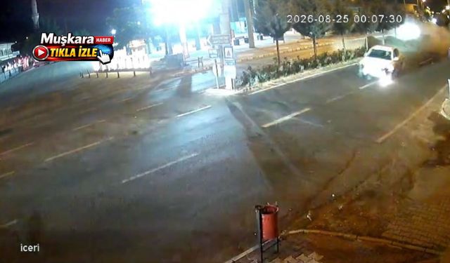 Kontrolden çıkan otomobil karşı şeride geçti: Facianın eşiğinden dönüldü