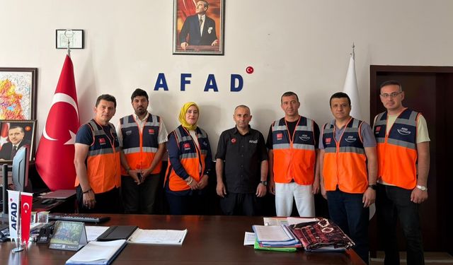 AFAD Gönüllülerinden İl Müdürü Daştemir’e hayırlı olsun ziyareti