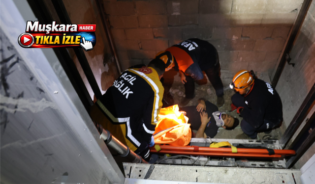 Nevşehir’de korkutan iş kazası: 2 işçi asansör boşluğuna düştü