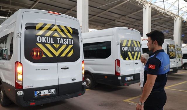 Nevşehir'de okullar açılmadan servis denetimi başladı