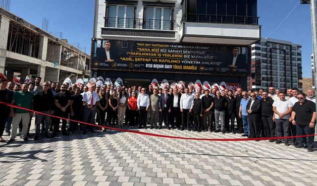 Babaoğlu seçim bürosunu açtı: İş dünyasından yoğun katılım